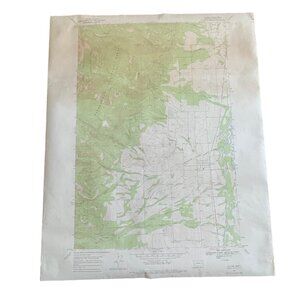 1967 Geological Survey Map Victor Mountain N46225 W11407.5 7.5 Vintage